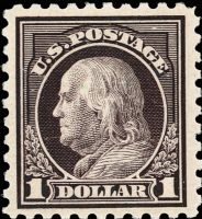 Scott 478<br />$1.00 Benjamin Franklin<br />Pane Single<br /><span class=quot;smallerquot;>(reference or stock image)</span>