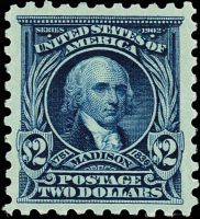 Scott 479<br />$2.00 James Madison<br />Pane Single<br /><span class=quot;smallerquot;>(reference or stock image)</span>