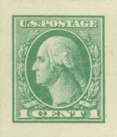 Scott 531<br />1c George Washington<br />Imperforate Pane Single<br /><span class=quot;smallerquot;>(reference or stock image)</span>