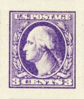 Scott 535<br />3c George Washington - Type IV<br />Imperforate Pane Single<br /><span class=quot;smallerquot;>(reference or stock image)</span>