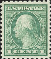 Scott 542<br />1c George Washington<br />Pane Single<br /><span class=quot;smallerquot;>(reference or stock image)</span>
