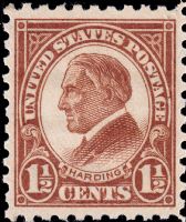 Scott 582<br />1½c Warren G. Harding<br />Pane Single<br /><span class=quot;smallerquot;>(reference or stock image)</span>