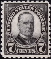 Scott 588<br />7c William McKinley<br />Pane Single<br /><span class=quot;smallerquot;>(reference or stock image)</span>