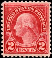 Scott 595<br />2c George Washington - Rotary Press Coil Waste<br />Pane Single<br /><span class=quot;smallerquot;>(reference or stock image)</span>