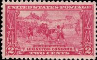 Scott 618<br />2c Battle of Lexington and Concord<br />Pane Single<br /><span class=quot;smallerquot;>(reference or stock image)</span>