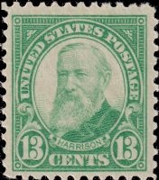 Scott 622<br />13c Benjamin Harrison<br />Pane Single<br /><span class=quot;smallerquot;>(reference or stock image)</span>