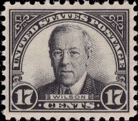 Scott 623<br />17c Woodrow Wilson<br />Pane Single<br /><span class=quot;smallerquot;>(reference or stock image)</span>