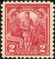 Scott 643<br />2c Green Mountain Boy - Vermont Sesquicentennial<br />Pane Single<br /><span class=quot;smallerquot;>(reference or stock image)</span>