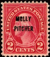 Scott 646<br />2c George Washington: Molly Pitcher Overprint<br />Pane Single<br /><span class=quot;smallerquot;>(reference or stock image)</span>