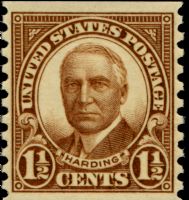 Scott 686<br />1½c Warren Gamaliel Harding (Coil)<br />Coil Single<br /><span class=quot;smallerquot;>(reference or stock image)</span>