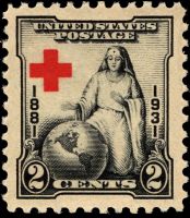 Scott 702<br />2c American Red Cross<br />Pane Single<br /><span class=quot;smallerquot;>(reference or stock image)</span>