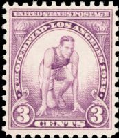Scott 718<br />3c Games of the X Olympiad; 1932 - Los Angeles CA -- Runner<br />Pane Single<br /><span class=quot;smallerquot;>(reference or stock image)</span>