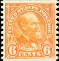 Scott 723<br />6c James Abram Garfield (Coil)<br />Coil Single<br /><span class=quot;smallerquot;>(reference or stock image)</span>