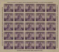 Scott 731<br />75c | 3c Chicago Federal Building<br />Souvenir Sheet of 25<br /><span class=quot;smallerquot;>(reference or stock image)</span>