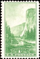 Scott 740<br />1c Yosemite CA<br />Pane Single<br /><span class=quot;smallerquot;>(reference or stock image)</span>