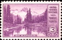 Scott 742<br />3c Mount Rainier WA<br />Pane Single<br /><span class=quot;smallerquot;>(reference or stock image)</span>