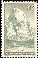 Scott 747<br />8c Zion Park UT<br />Pane Single<br /><span class=quot;smallerquot;>(reference or stock image)</span>