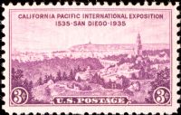 Scott 773<br />3c California Pacific Exhibition - San Diego CA<br />Pane Single<br /><span class=quot;smallerquot;>(reference or stock image)</span>