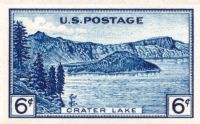 Scott 761<br />6c Crater Lake - Imperforate; w/o gum - Farley Reprint #745<br />Pane Single<br /><span class=quot;smallerquot;>(reference or stock image)</span>