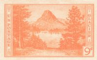 Scott 764<br />9c Glacier National Park - Imperforate; w/o gum - Farley Reprint #748<br />Pane Single<br /><span class=quot;smallerquot;>(reference or stock image)</span>
