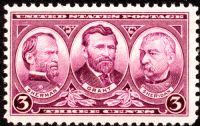 Scott 787<br />3c MG William T. Sherman, GEN Ulysses S. Grant & MG Philip Sheridan<br />Pane Single<br /><span class=quot;smallerquot;>(reference or stock image)</span>
