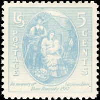 Scott 796<br />3c Virginia Dare<br />Pane Single<br /><span class=quot;smallerquot;>(reference or stock image)</span>
