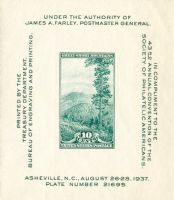 Scott 797<br />10c | Society of Philatelic Americans (SS)<br />Souvenir Sheet of 1<br /><span class=quot;smallerquot;>(reference or stock image)</span>