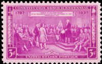 Scott 798<br />3c Constitution Sesquicentennial<br />Pane Single<br /><span class=quot;smallerquot;>(reference or stock image)</span>