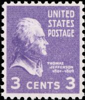 Scott 807<br />3c Thomas Jefferson (Pane / VB)<br />Pane Single<br /><span class=quot;smallerquot;>(reference or stock image)</span>