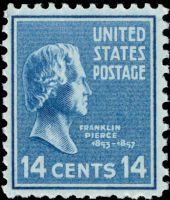 Scott 819<br />14c Franklin Pierce<br />Pane Single<br /><span class=quot;smallerquot;>(reference or stock image)</span>