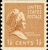 Scott 840<br />1½c Martha Washington (Coil)<br />Coil Single<br /><span class=quot;smallerquot;>(reference or stock image)</span>