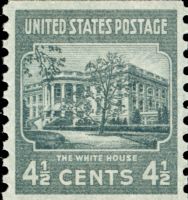 Scott 844<br />4½c White House<br />Coil Single<br /><span class=quot;smallerquot;>(reference or stock image)</span>