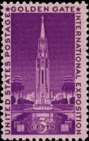 Scott 852<br />3c Golden Gate International Exposition<br />Pane Single<br /><span class=quot;smallerquot;>(reference or stock image)</span>