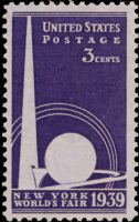 Scott 853<br />3c New York World's Fair<br />Pane Single<br /><span class=quot;smallerquot;>(reference or stock image)</span>
