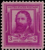 Scott 866<br />3c James Russell Lowell<br />Pane Single<br /><span class=quot;smallerquot;>(reference or stock image)</span>