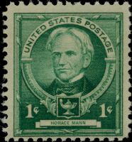 Scott 869<br />1c Horace Mann<br />Pane Single<br /><span class=quot;smallerquot;>(reference or stock image)</span>