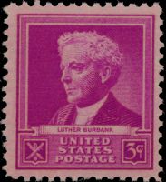Scott 876<br />3c Luther Burbank<br />Pane Single<br /><span class=quot;smallerquot;>(reference or stock image)</span>