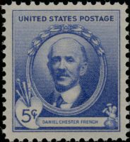 Scott 887<br />5c Daniel Chester French<br />Pane Single<br /><span class=quot;smallerquot;>(reference or stock image)</span>