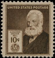 Scott 893<br />10c Alexander Graham Bell<br />Pane Single<br /><span class=quot;smallerquot;>(reference or stock image)</span>