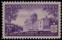Scott 903<br />3c Vermont Statehood<br />Pane Single<br /><span class=quot;smallerquot;>(reference or stock image)</span>