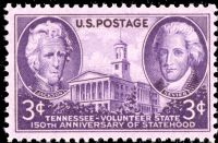 Scott 941<br />3c Tennessee Statehood Sesquicentennial<br />Pane Single<br /><span class=quot;smallerquot;>(reference or stock image)</span>