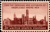 Scott 943<br />3c Smithsonian Institution Centenary<br />Pane Single<br /><span class=quot;smallerquot;>(reference or stock image)</span>
