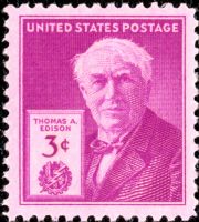 Scott 945<br />3c Thomas Alva Edison <br />Pane Single<br /><span class=quot;smallerquot;>(reference or stock image)</span>