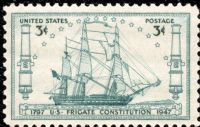 Scott 951<br />3c USS Constitution Sesquicentennial<br />Pane Single<br /><span class=quot;smallerquot;>(reference or stock image)</span>