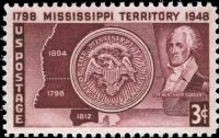 Scott 955<br />3c Mississippi Territory Sesquicentennial<br />Pane Single<br /><span class=quot;smallerquot;>(reference or stock image)</span>