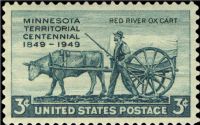 Scott 981<br />3c Minnesota Territory Centennial<br />Pane Single<br /><span class=quot;smallerquot;>(reference or stock image)</span>