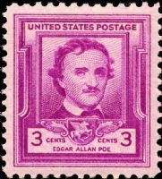 Scott 986<br />3c Edgar Allan Poe<br />Pane Single<br /><span class=quot;smallerquot;>(reference or stock image)</span>