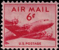 Scott C39<br />6c DC-4 Skymaster - Small/Definitive Format<br />Pane Single<br /><span class=quot;smallerquot;>(reference or stock image)</span>