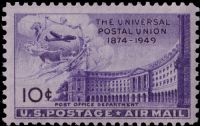 Scott C42<br />10c Universal Postal Union - Post Office Building<br />Pane Single<br /><span class=quot;smallerquot;>(reference or stock image)</span>