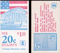 Scott BK139<br />$1.20 | 20c Flag over Supreme Court<br />Booklet<br /><span class=quot;smallerquot;>(reference or stock image)</span>